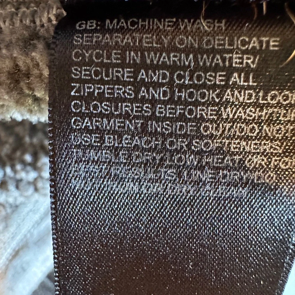 The North Face Zip Up Jacket Mens Gray Hooded Fleece Knit Gorpcore Layering L